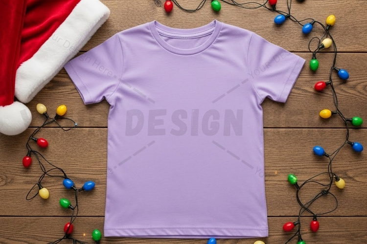 Lilac t-shirt mockup