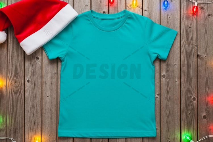 Christmas themed t-shirt mockup design