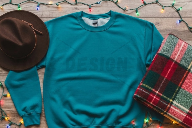 Teal t-shirt mockup