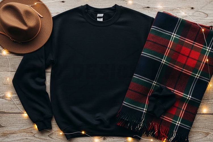 Black Tshirt Mockup Image 9