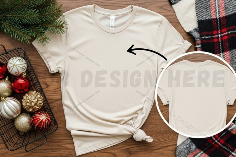 Blank t-shirt mockup design