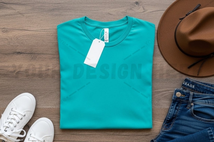 White Tshirt Mockup Image 22