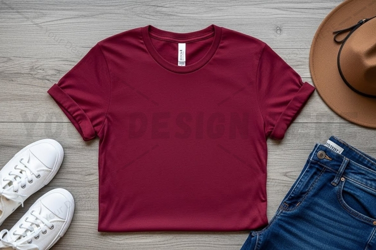 White Tshirt Mockup Image 23