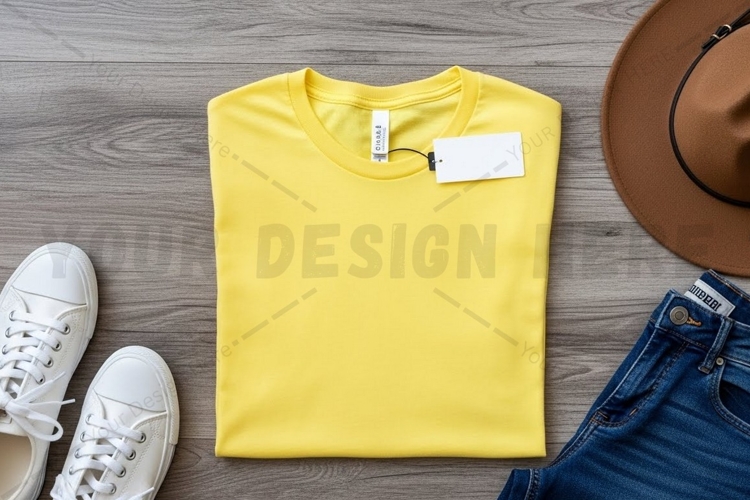White Tshirt Mockup Image 20