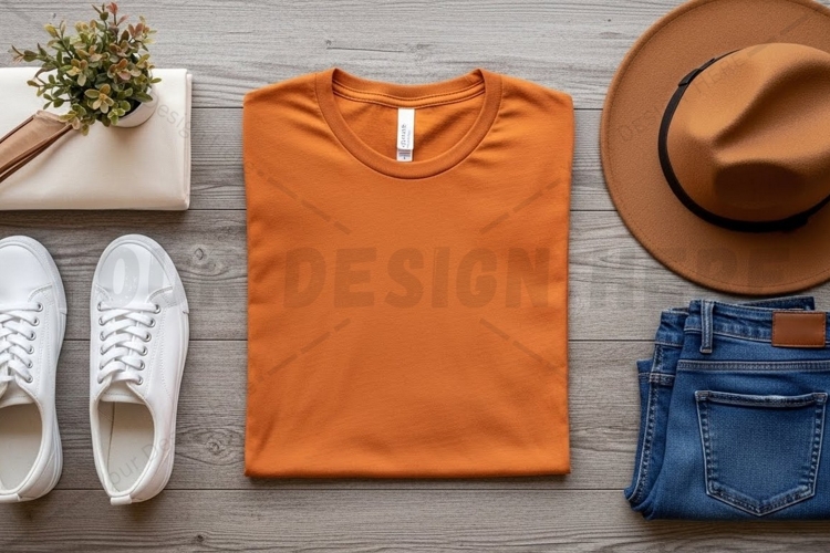 White Tshirt Mockup Image 18