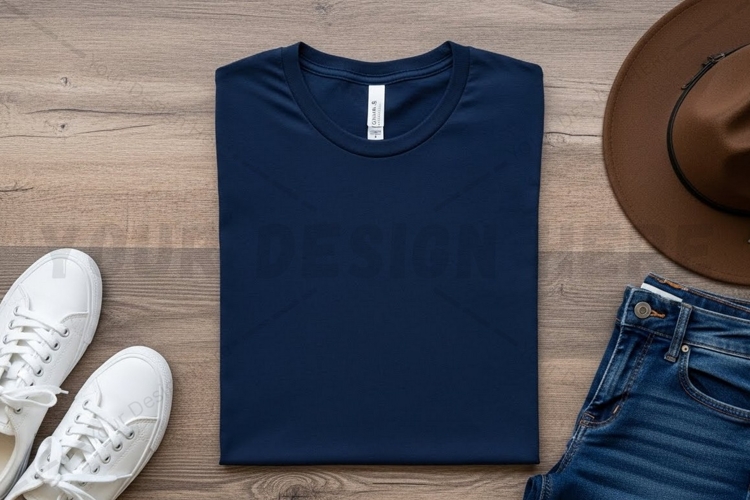 White Tshirt Mockup Image 12