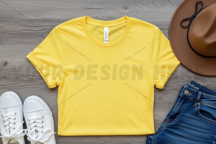 White Tshirt Mockup Image 9