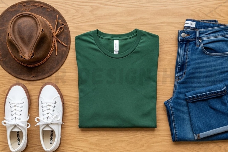 White Tshirt Mockup Image 9