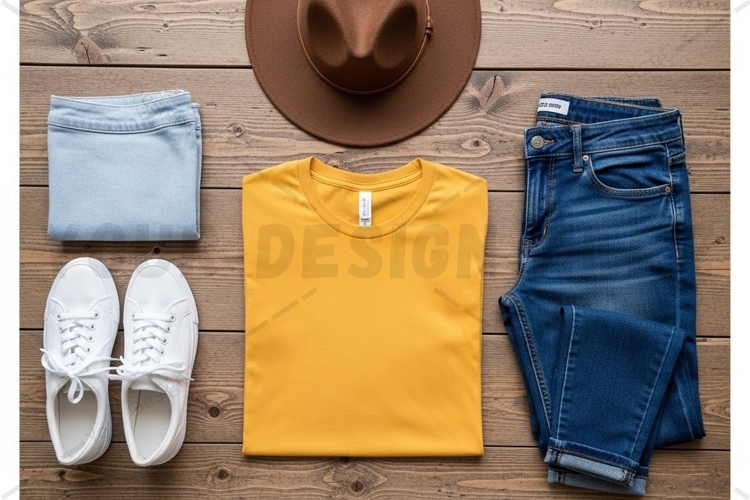 White Tshirt Mockup Image 7