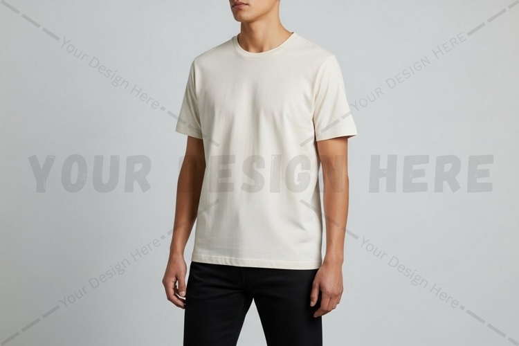 White Tshirt Mockup Image 12