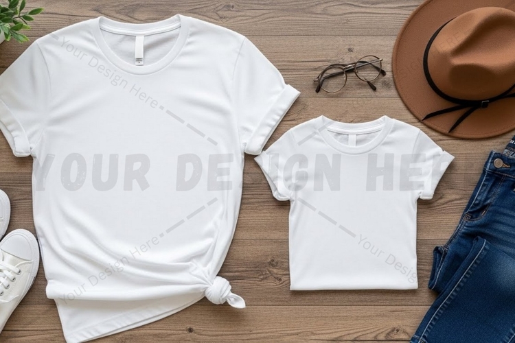 White t-shirt mockup design