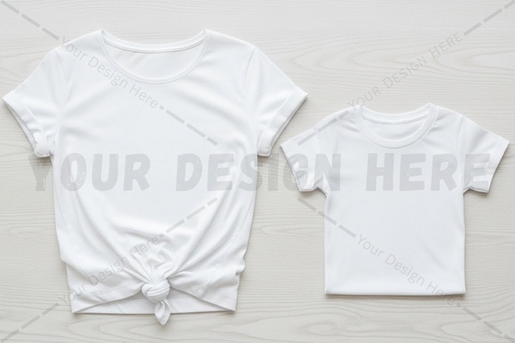 White t-shirt mockup design