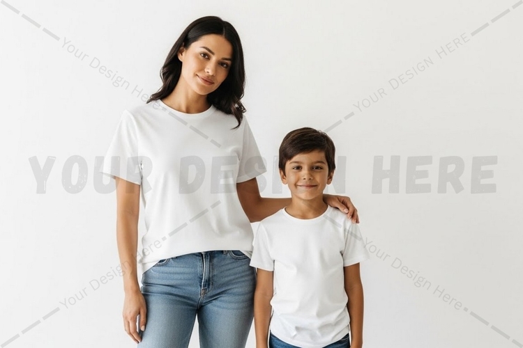 White t-shirt mockup design
