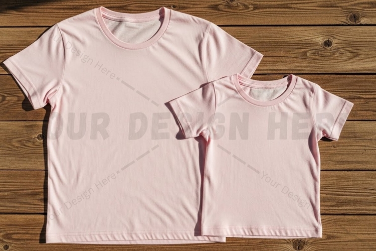 Light pink t-shirt mockup design