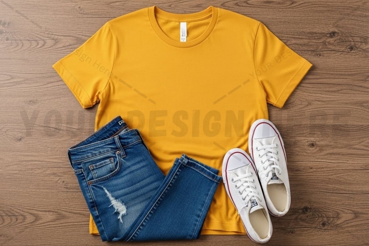 White Tshirt Mockup Image 4