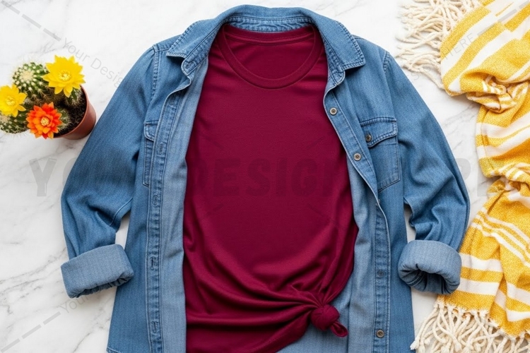 Casual t-shirt mockup