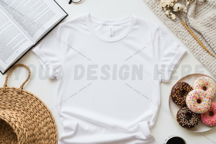 Pink hooded t-shirt mockup design