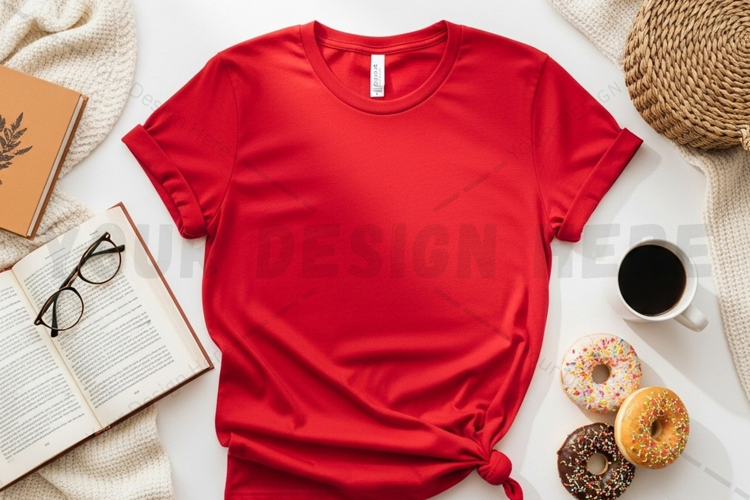 Stylish light gray hoodie t-shirt mockup