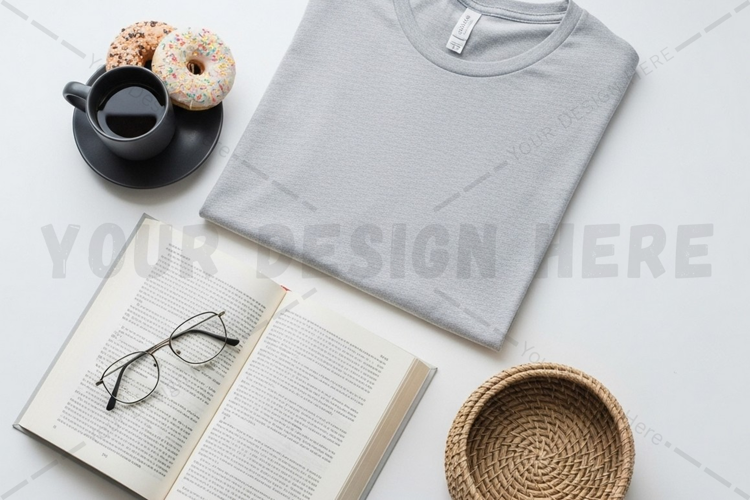Bright orange hoodie t-shirt mockup