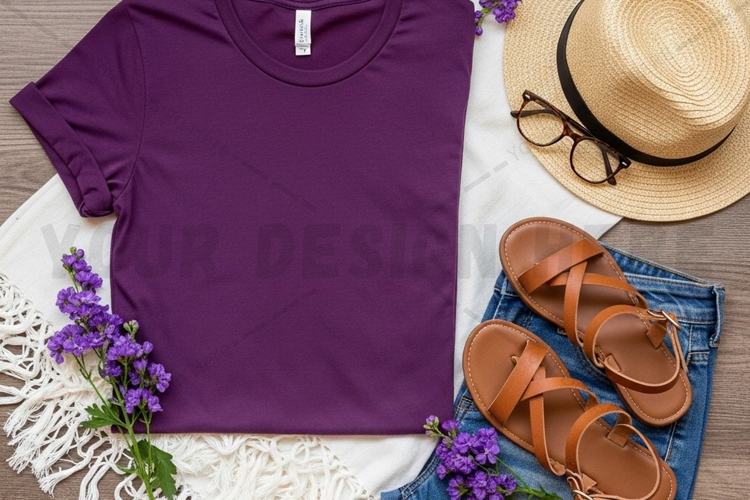 Brown hoodie with jeans and coffee mockup design