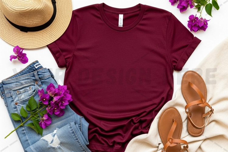 Mint green hoodie with distressed denim and coffee mockup