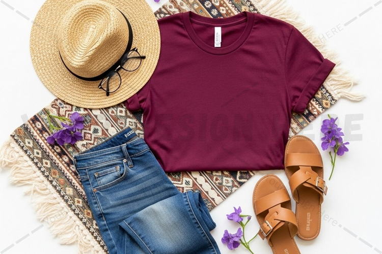 Stylish gray hoodie on wooden mockup design