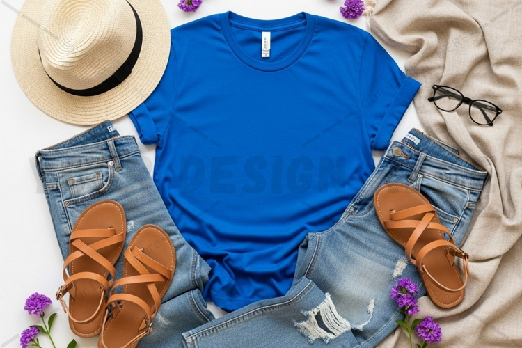 Light blue hooded sweatshirt mockup design