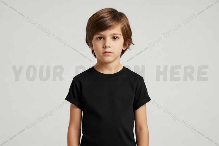 Black Tshirt Mockup Image 11