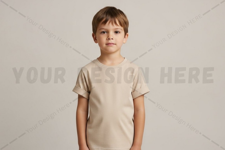 Blank kids t-shirt mockup