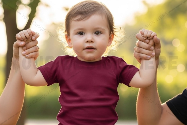Adorable baby t-shirt mockup design