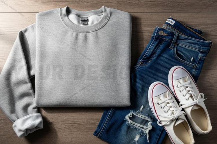 White Tshirt Mockup Image 17