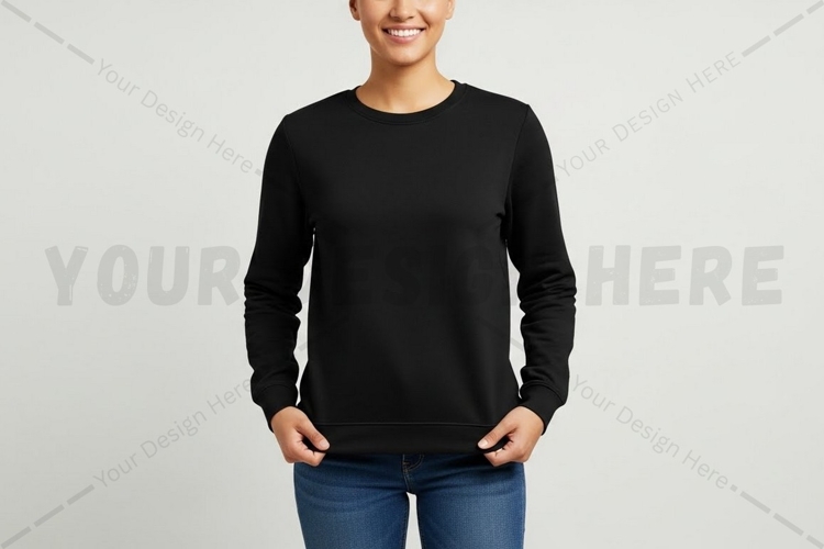 Black Tshirt Mockup Image 17