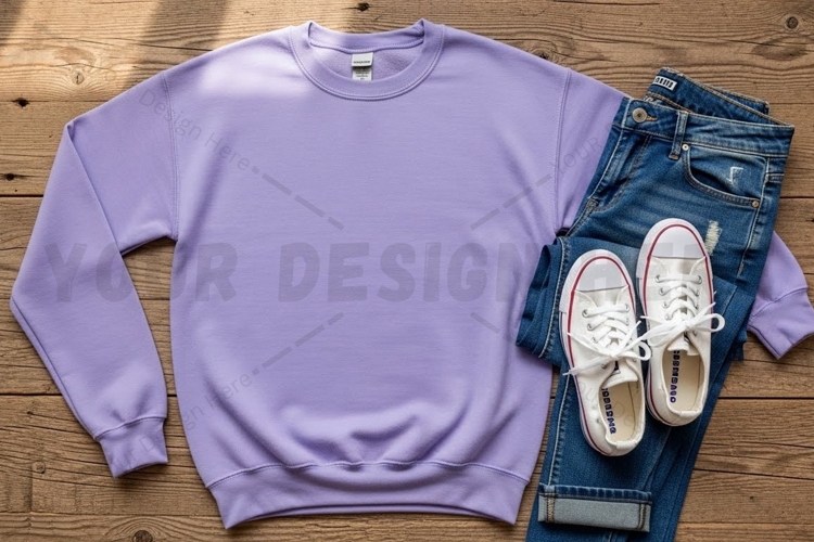 Lavender t-shirt mockup