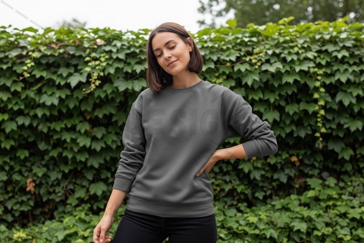 Modern grey t-shirt mockup design