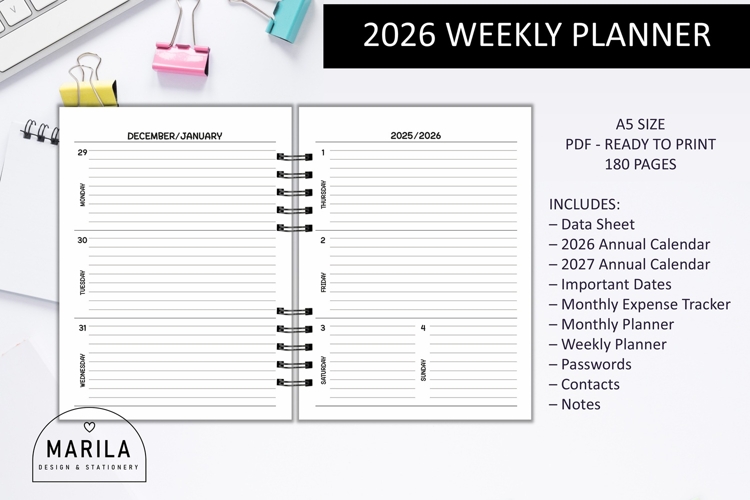 2026 Planner PDF | Ready to Print #2