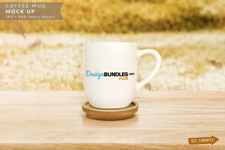 White Coffee Mug | Autumn Mock up