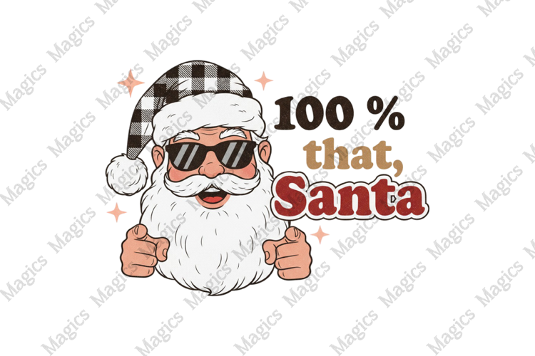 100 That Santa Sublimation