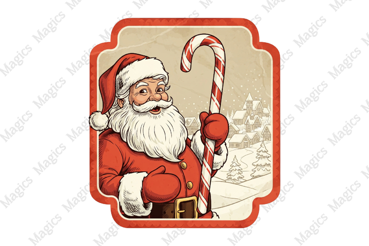 Vintage Christmas Clipart Image 11