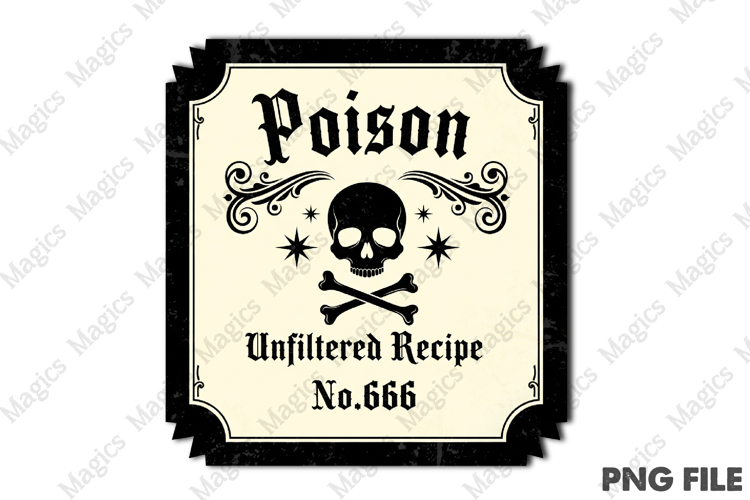 Potion Bottle Labels Sublimation