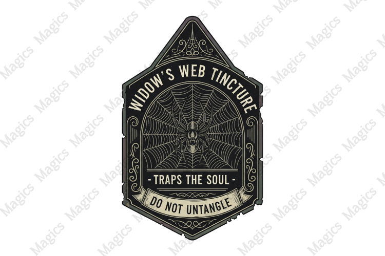 Vintage Halloween Labels PNG