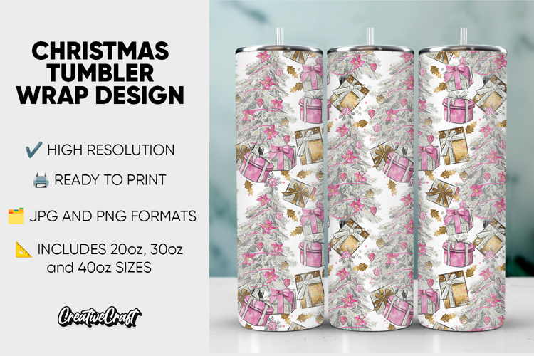 Christmas Tumbler Wrap Design, tumbler sublimation 20oz 30oz