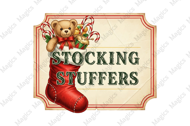 Vintage Christmas Clipart Image 9