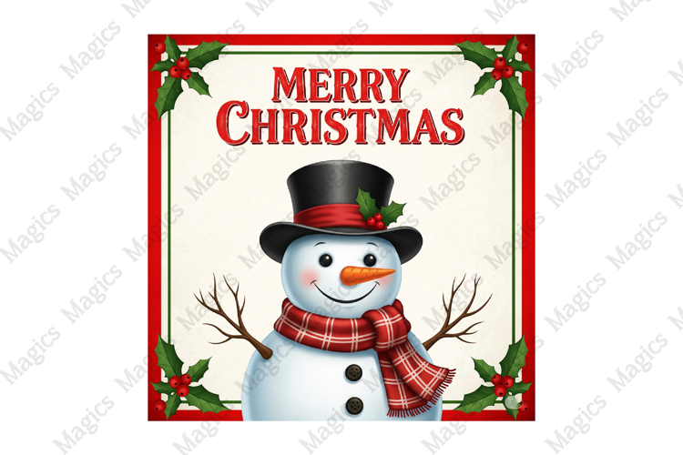Vintage Christmas Labels Sublimation Png