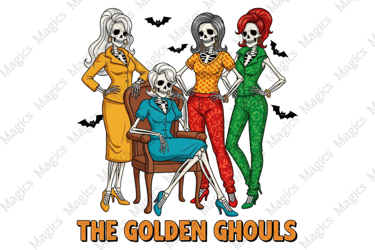 The Golden Ghouls Girls Halloween Png