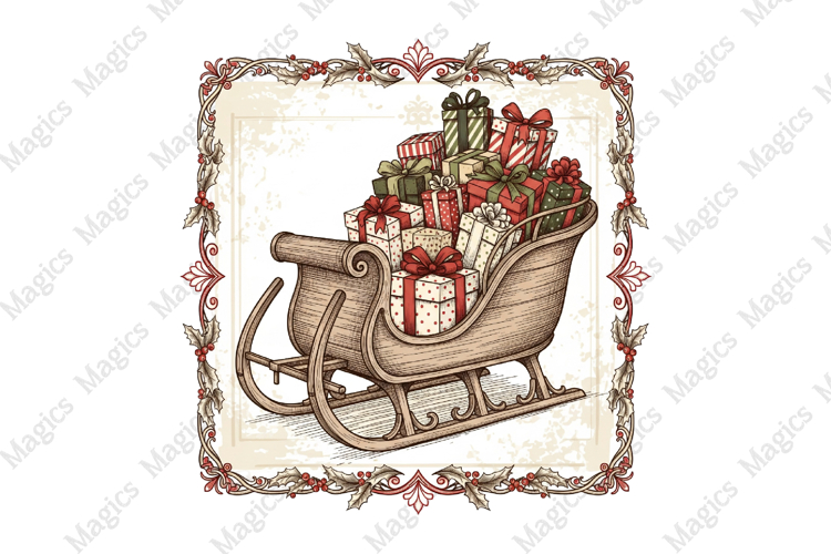 Vintage Christmas Clipart Image 15