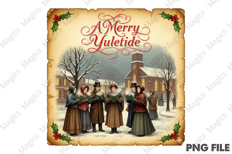 Retro Christmas Quotes Labels Sublimation