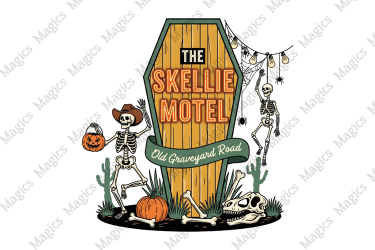 Funny Skeleton Halloween PNG