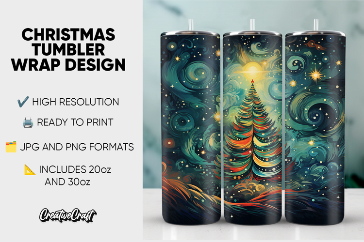 Christmas Tumbler Wrap Design, tumbler sublimation 20oz 30oz