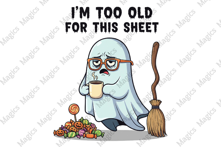Funny Ghost Halloween PNG
