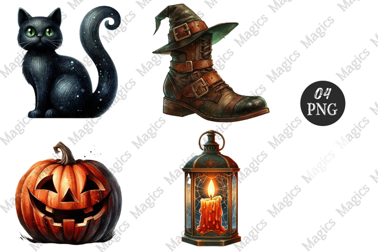 Vintage Halloween Sublimation Png